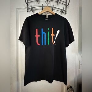 Vintage Thit! Community Pop culture‎ Logo tee Men’s Large Black